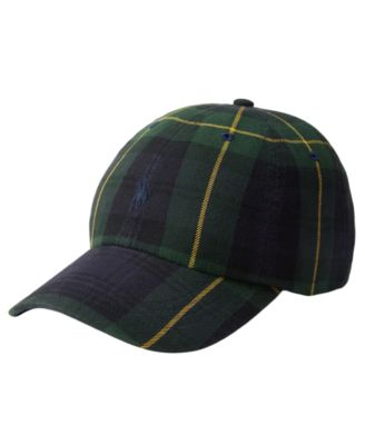 Plaid Adjustable Twill Ball Cap