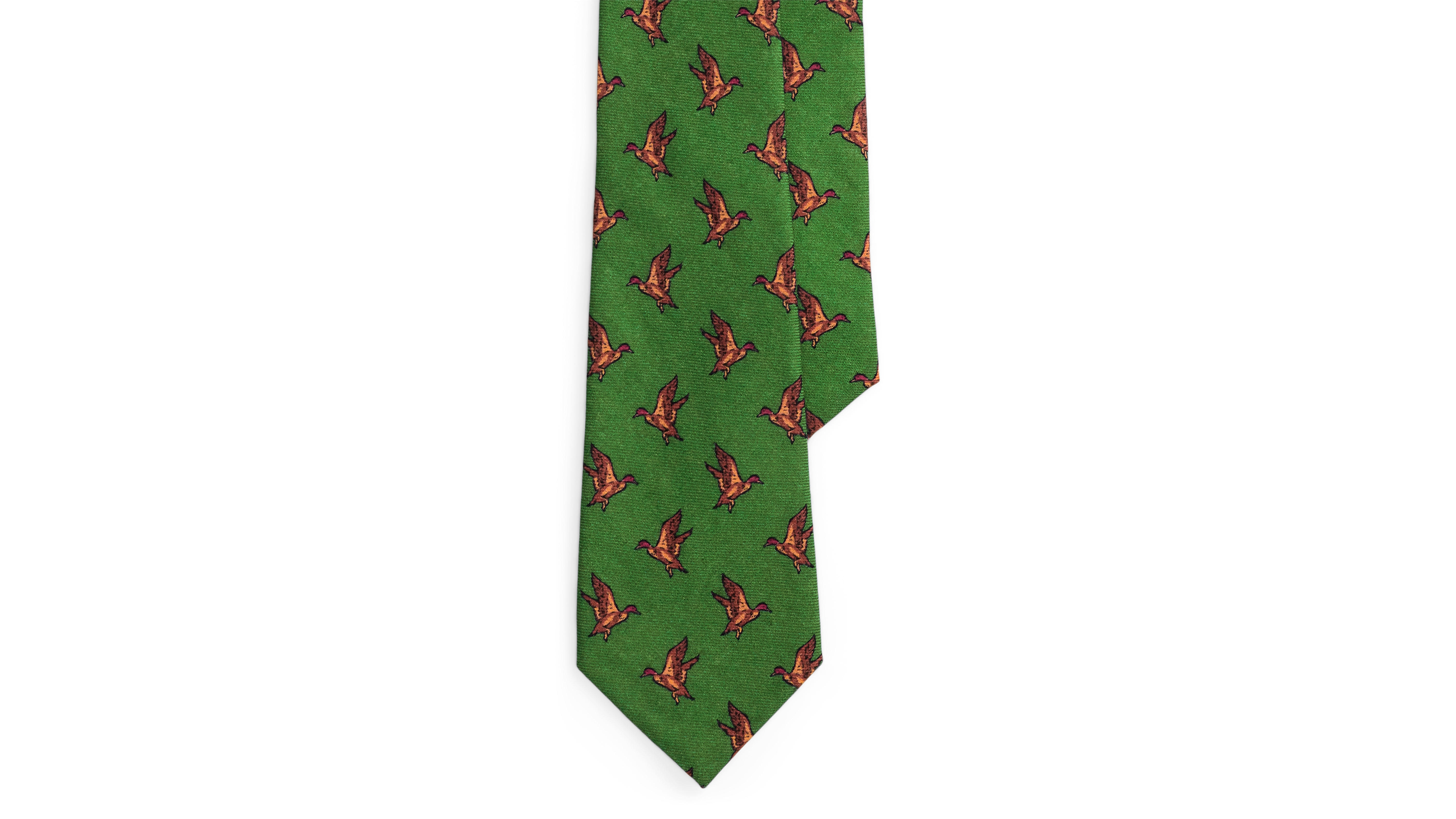 Polo Ralph Lauren Men's Duck-Print Wool Challis Tie