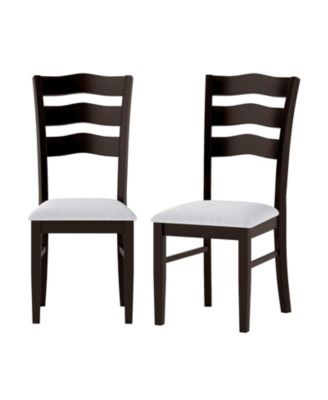 Farmhouse Dining Chairs Set of 2 Modern Kitchen Chairs with Hollowed Backrest