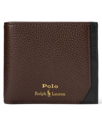 Two-Tone Leather Billfold Wallet