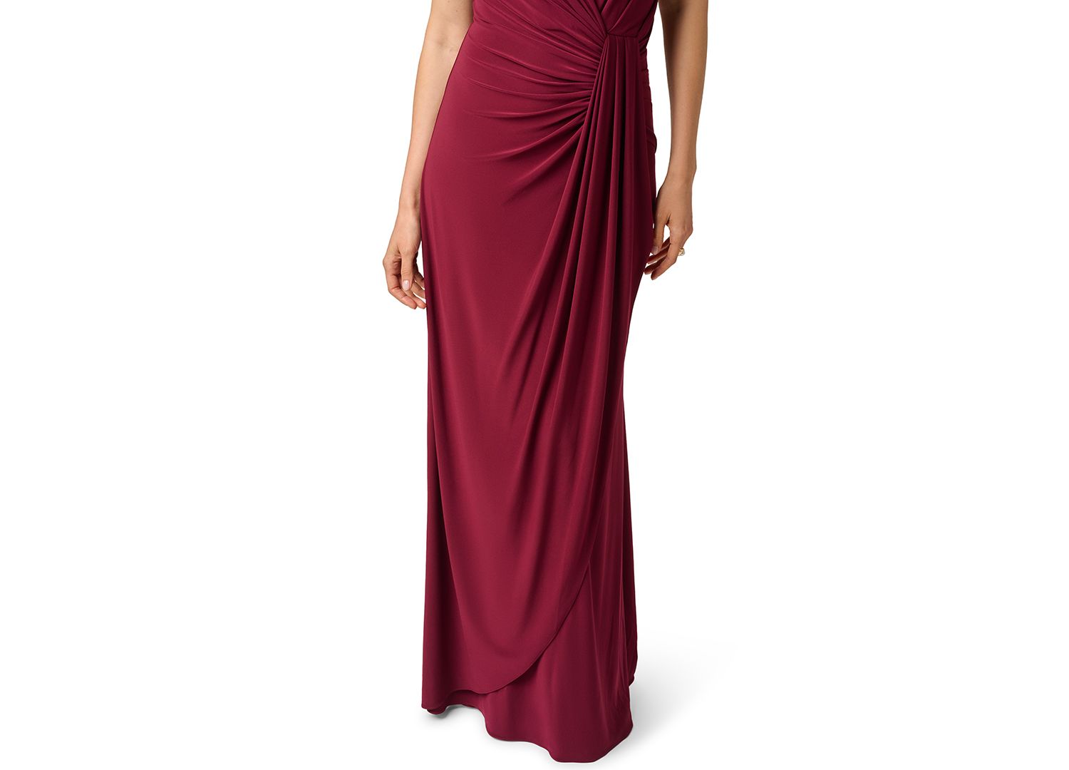 Women's One-Shoulder Matte-Jersey Ruched Gown