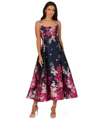 Women's Jacquard Fit & Flare Dress