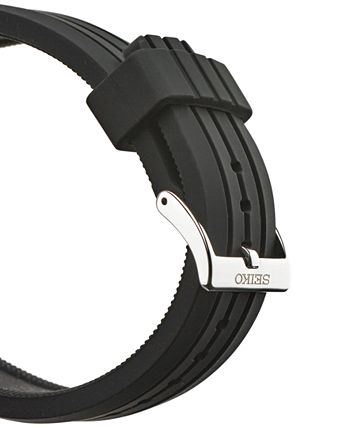 Seiko Men s Solar Prospex Black Silicone Strap Watch 46mm SNE423