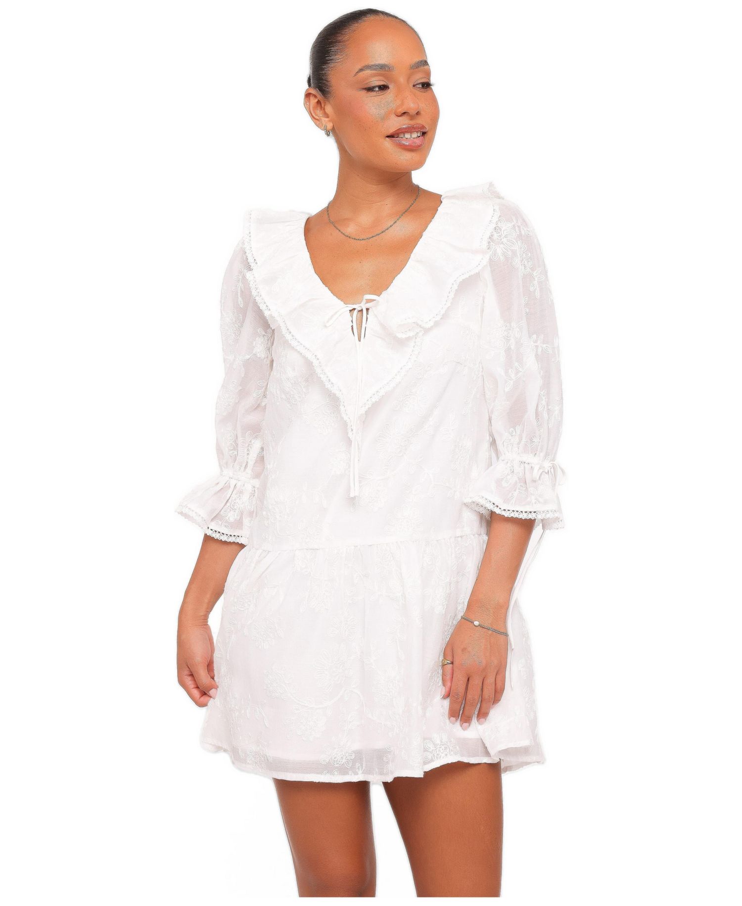 Women's Keani Floral Short-Sleeve Mini Dress