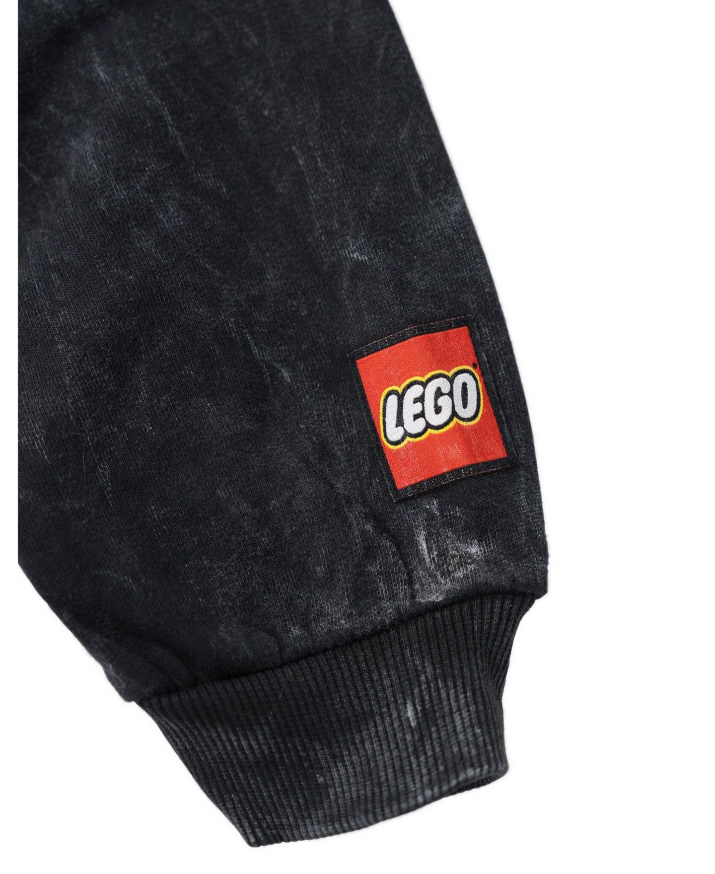 Толстовка LEGO Face Grid Graphic Crewneck Cotton-Blend для мальчиков-малышей, цвет: Варёный чёрный — фото 3