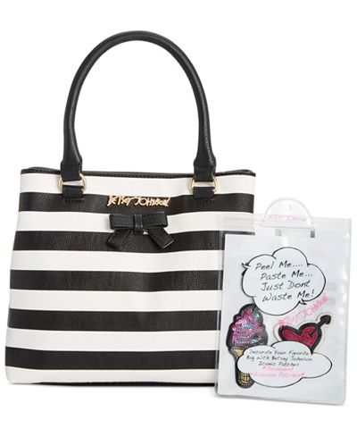 Betsey Johnson Satchel with Patches