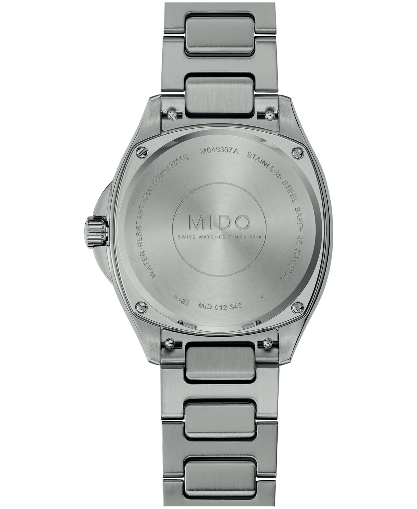 Часы Mido Unisex Swiss Automatic Multifort TV 35 Blue Mother of Pearl Stainless Steel 35mm — фото 2