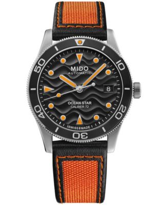 Men's Automatic Sport Ocean Star Fabric Strap Watch 39mm