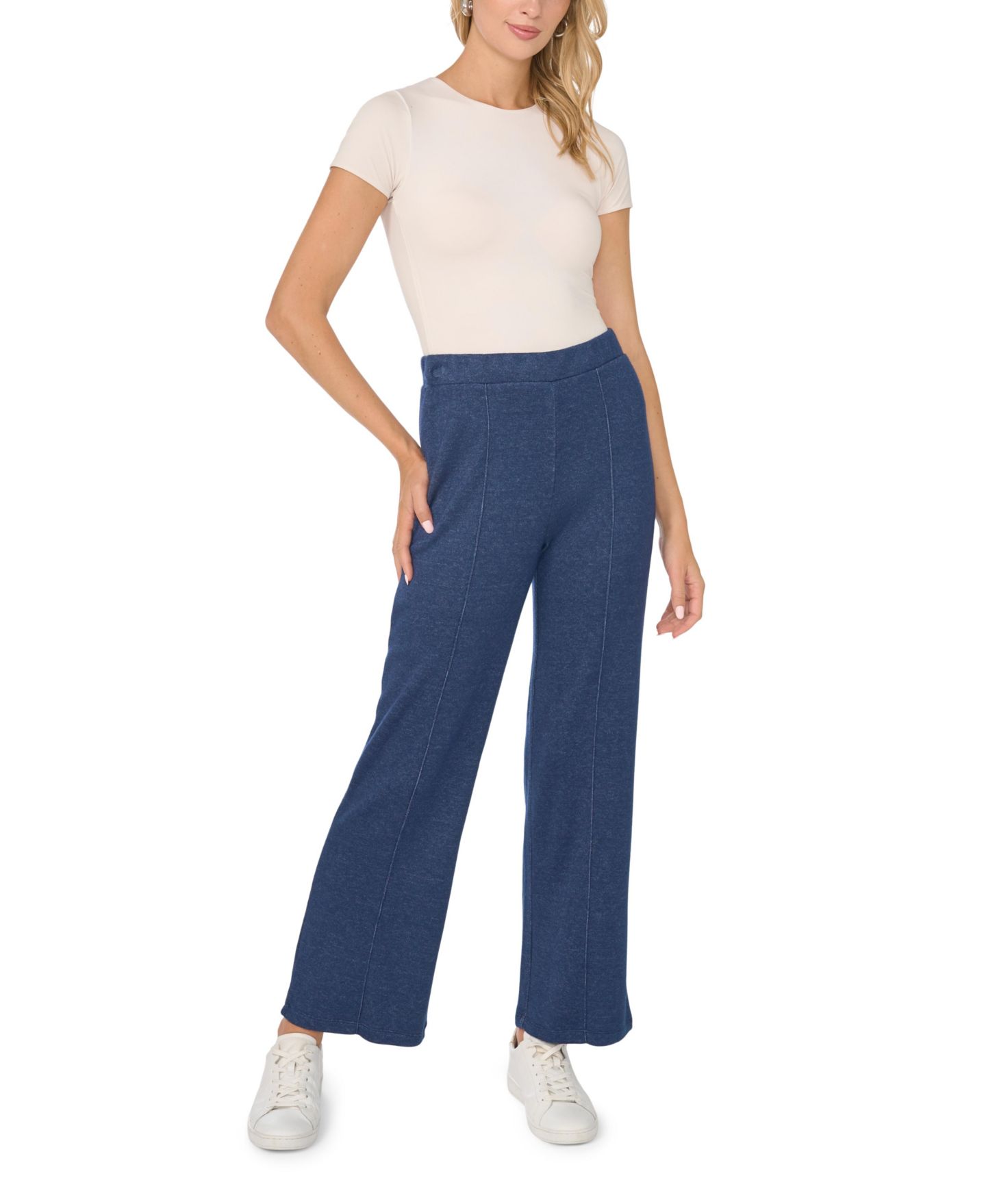 Женские брюки Vince Camuto Knit Pull-On Wide-Leg, цвет: Сумеречный — фото 2