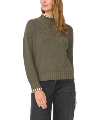 Women's Turtleneck with Whipstitch Sweater
