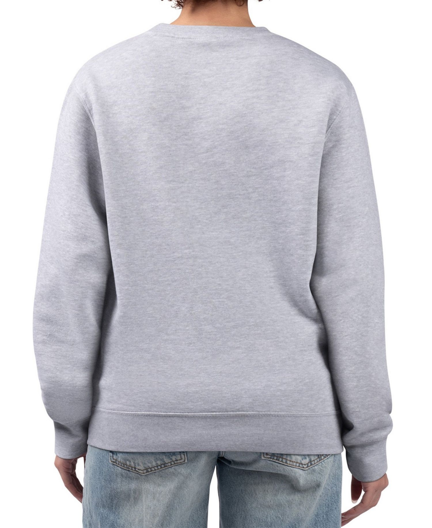 Women's Heather Gray Carolina Hurricanes Team Logo Tri-Blend Fleece Pullover Sweatshirt
