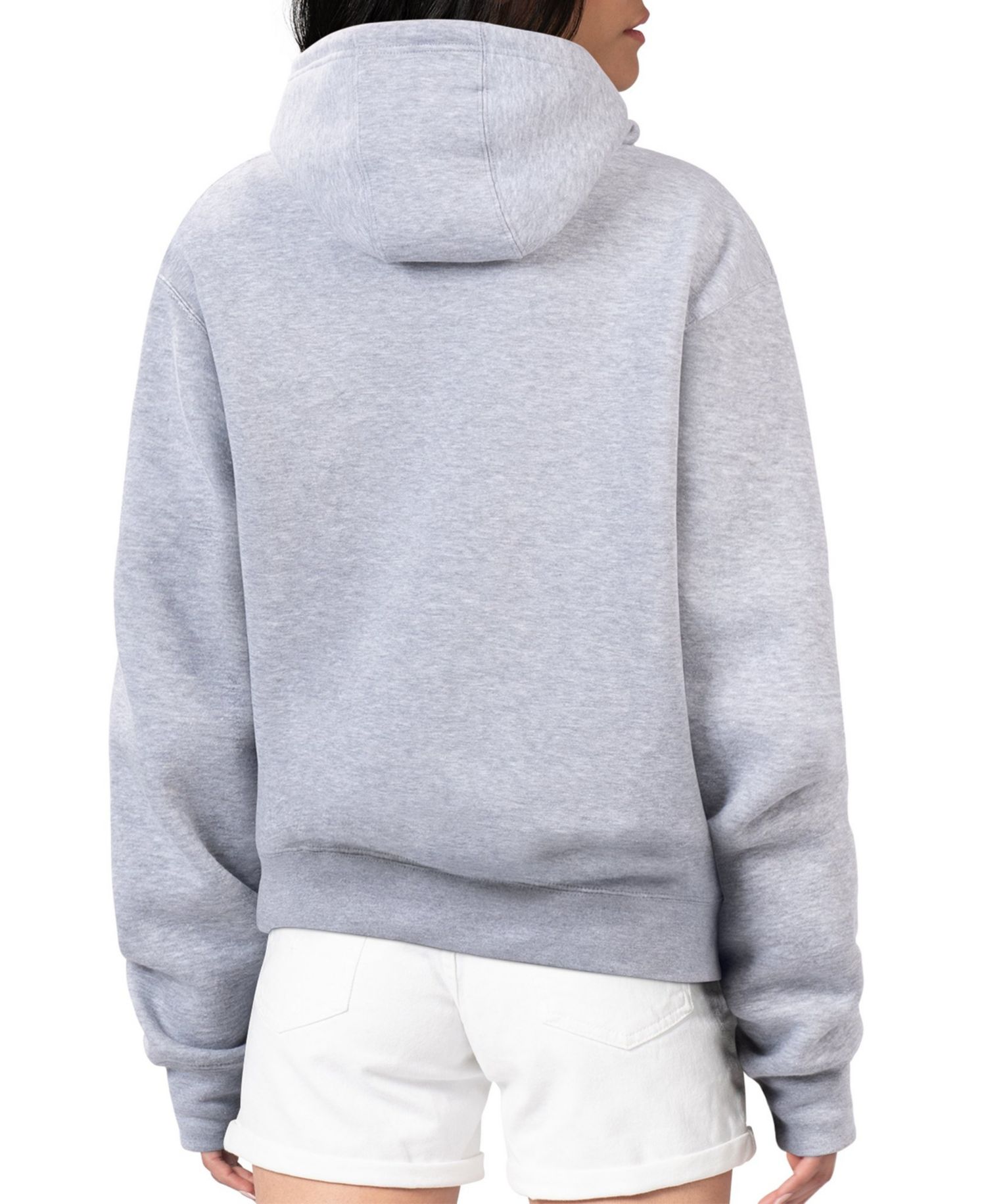 Women's Heather Gray Detroit Lions Collage Graphic Fleece Pullover Hoodie