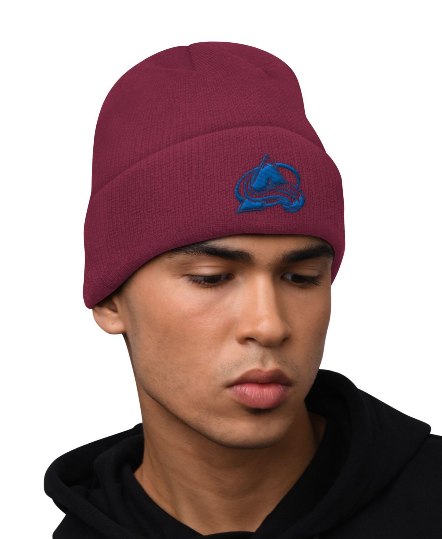 Men's Burgundy Colorado Avalanche Two-Pack Hoodie & Knit Hat Set