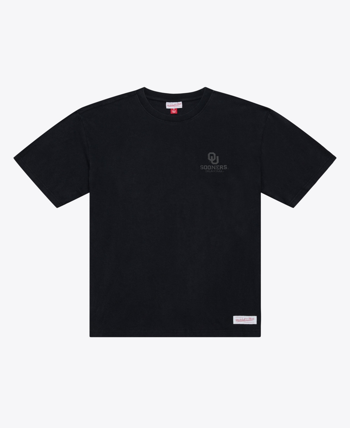 Mitchell & Ness Men's Monochrome Icon Oklahoma Sooners T-Shirt - Black