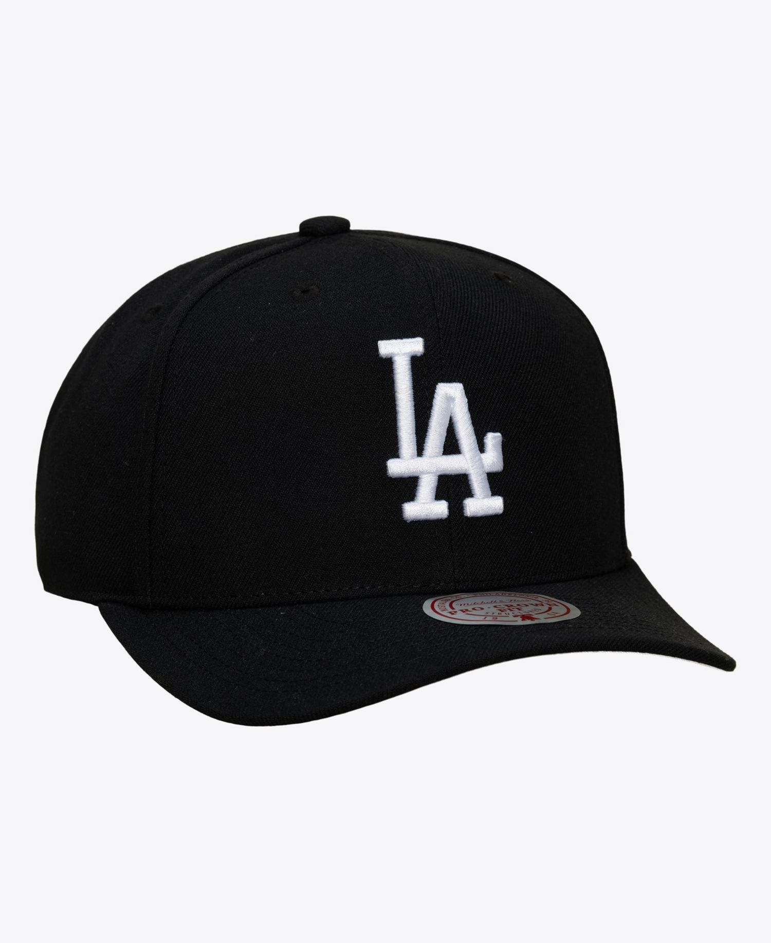Men's Black Los Angeles Dodgers Black and White Pro Crown Snapback