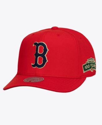 Men's Red Boston Red Sox Fenway Park 100th Anniversary Patch Secondary Pro Snapback Hat