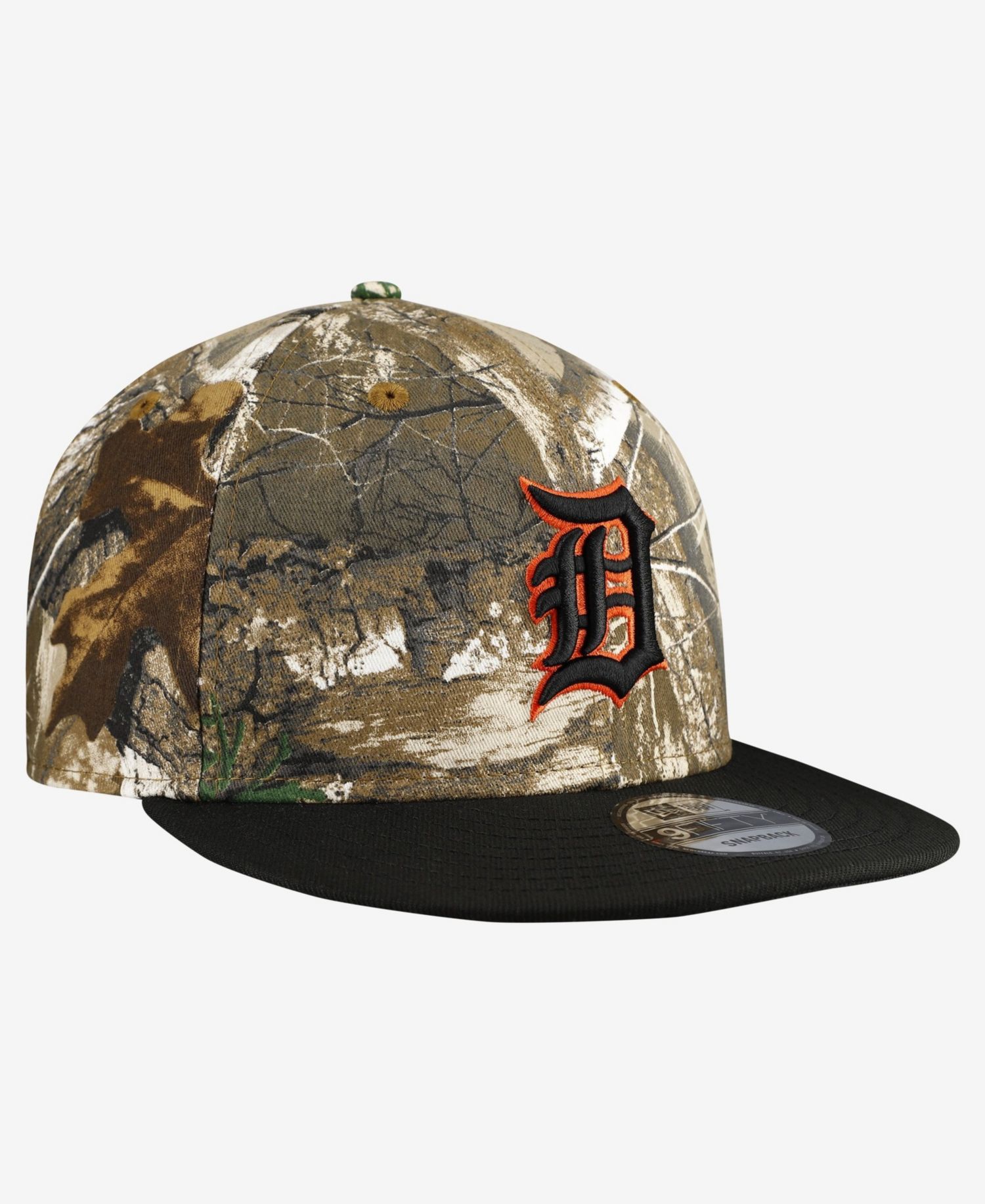 Men's Camo Detroit Tigers Realtree Orange Pop 9FIFTY Snapback Hat