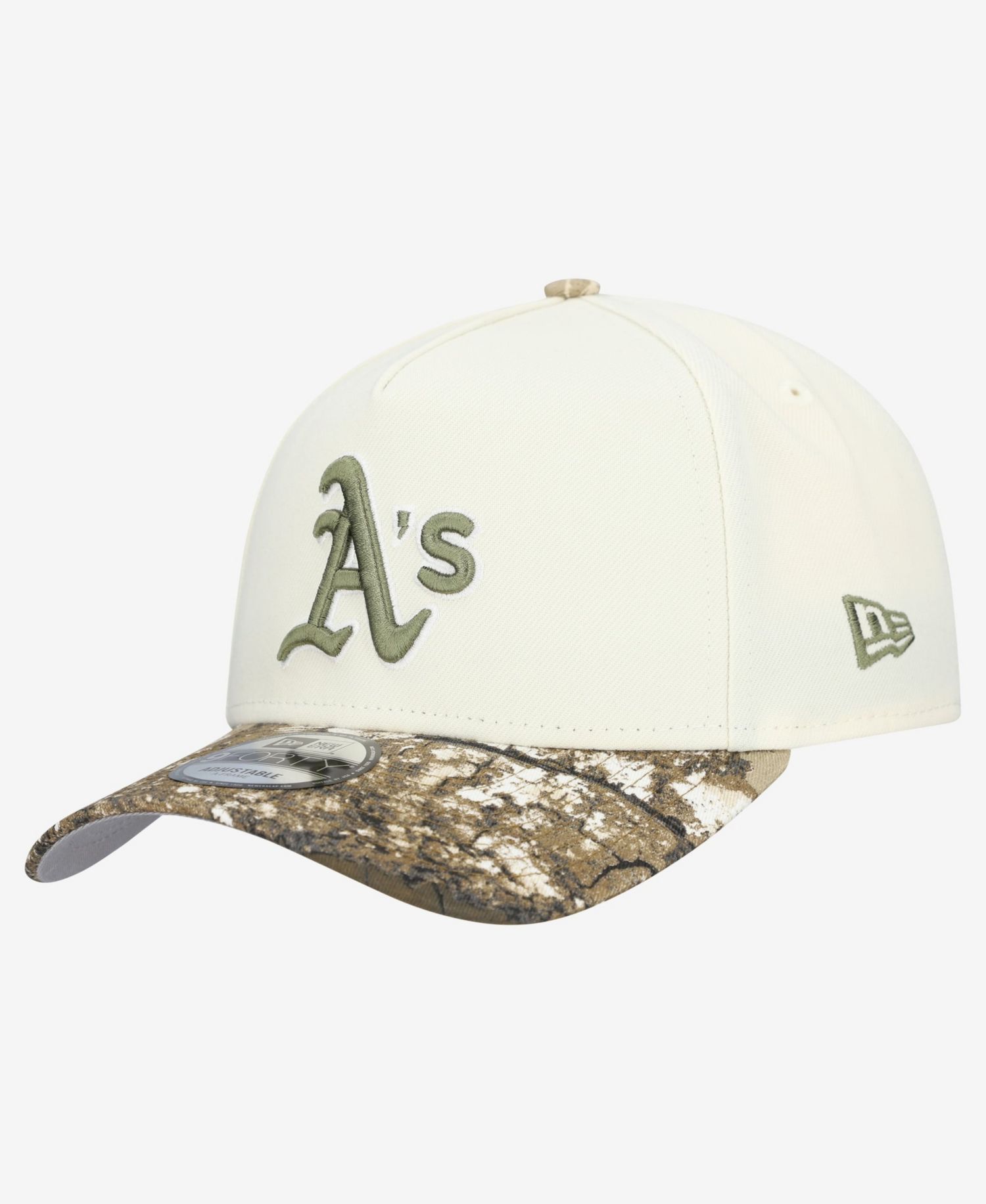 Men's Cream/Realtree Camo Athletics 9FORTY A-Frame Adjustable Hat