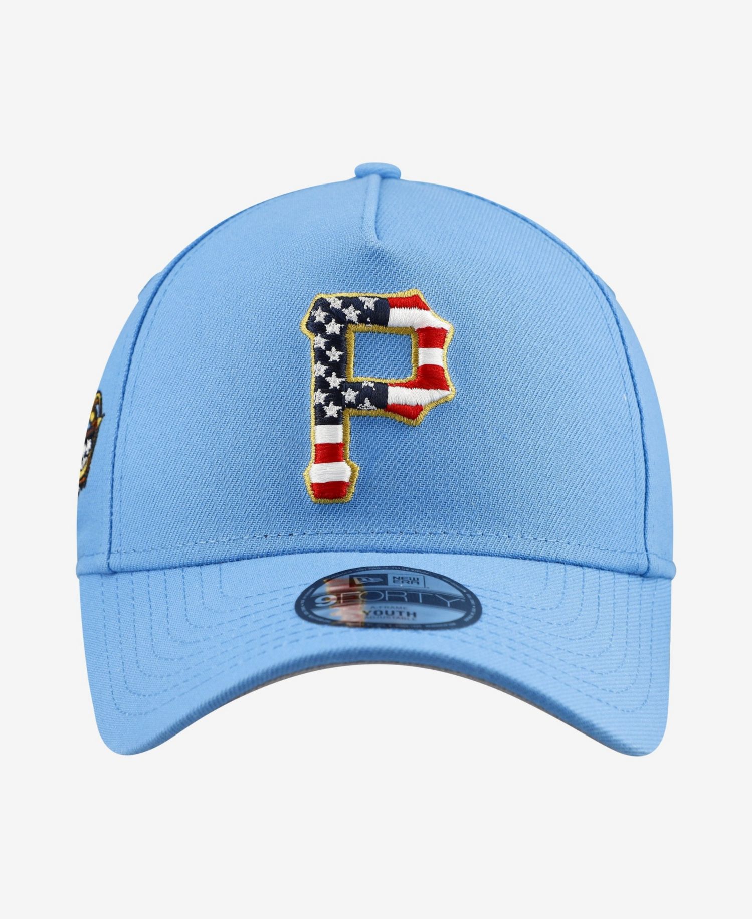 Big Boys and Girls Light Blue Pittsburgh Pirates Celebrate America's 250th 9FORTY A-Frame Adjustable Hat