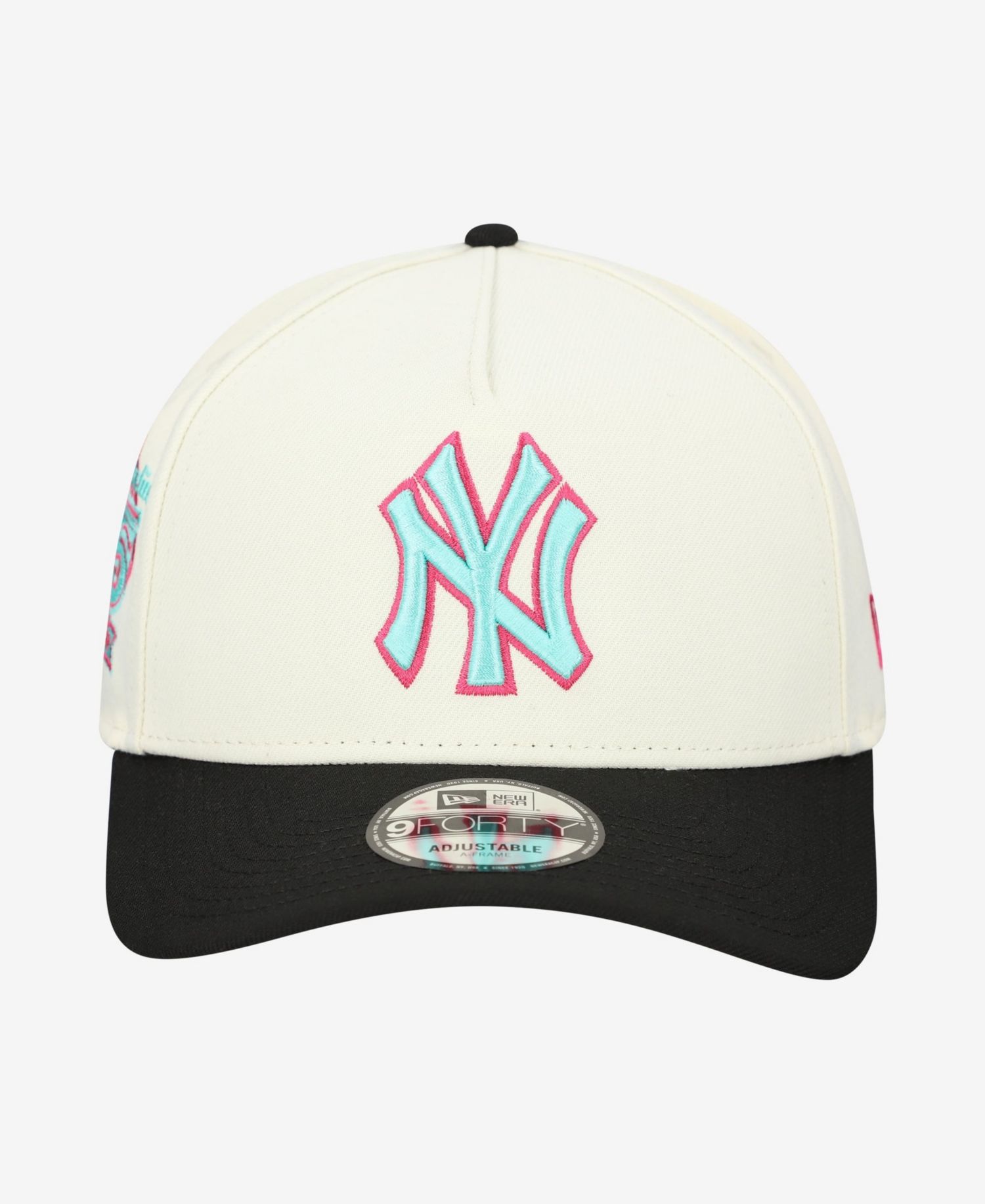 Men's Cream New York Yankees Stadium Chrome 9FORTY A-Frame Adjustable Hat