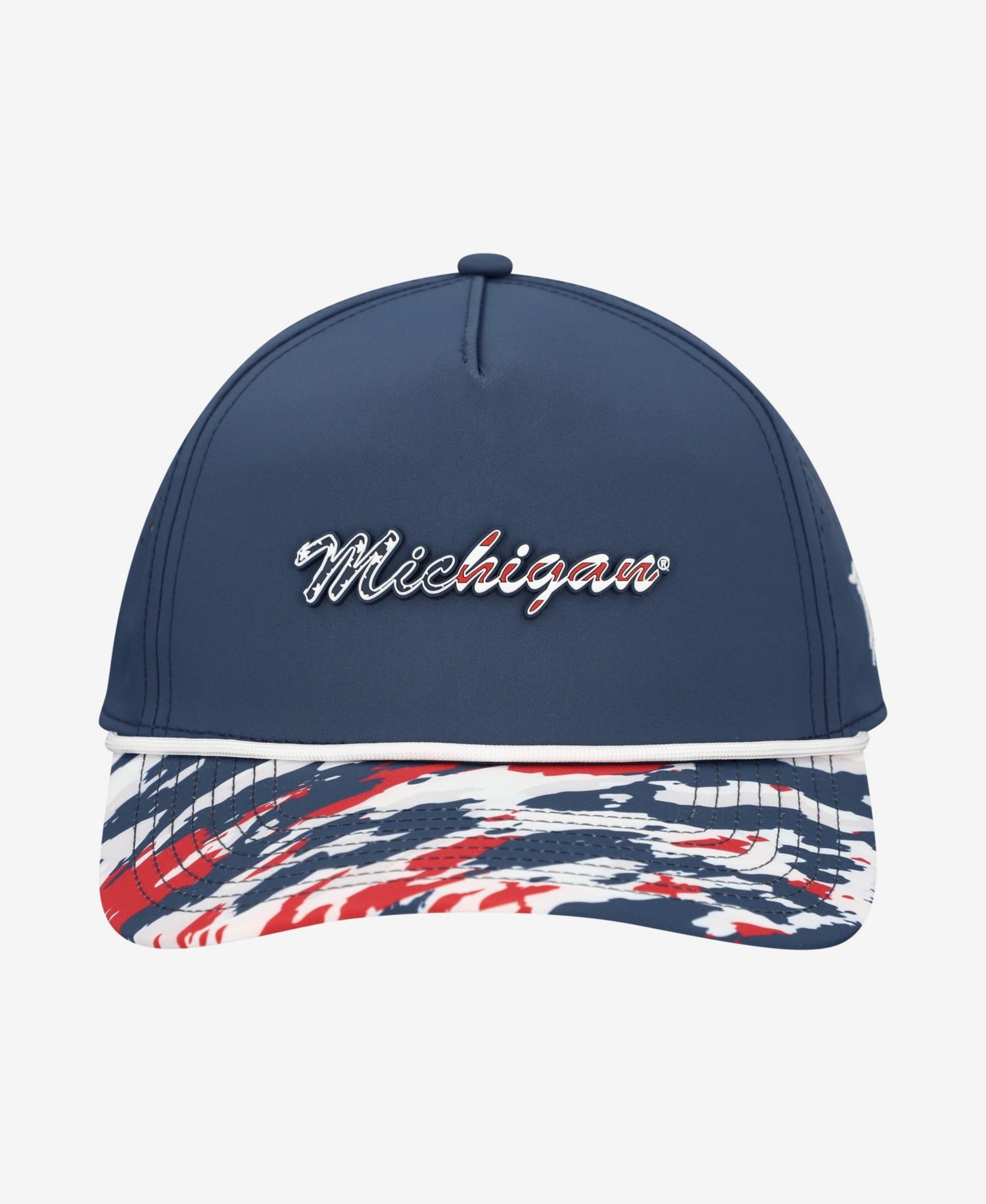 Men's and Women's Navy Michigan Wolverines Stars & Stripes Rope Adjustable Hat