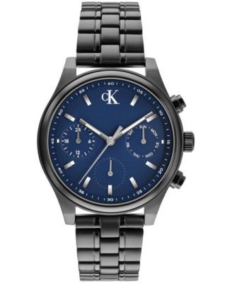Men's Quartz Stainless Steel Gray Bracelet Watch 38mm