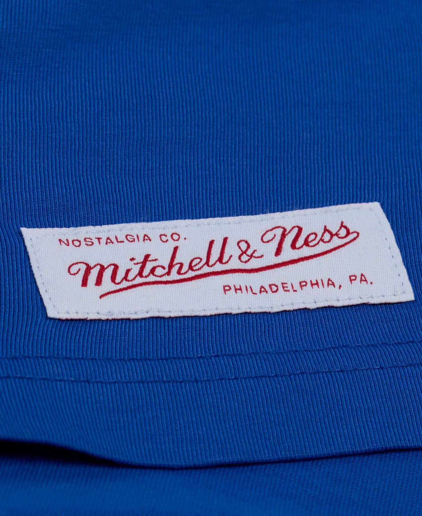Мужская футболка Mitchell & Ness Royal New York Giants Core Essentials Micro Logo — фото 3