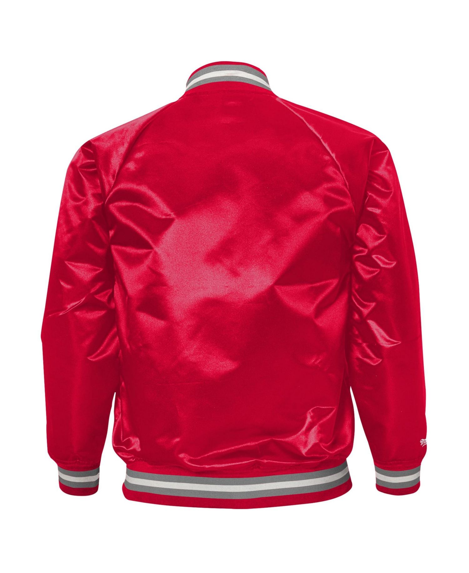 Big Boys and Girls Scarlet Ohio State Buckeyes Satin Full-Snap Raglan Jacket