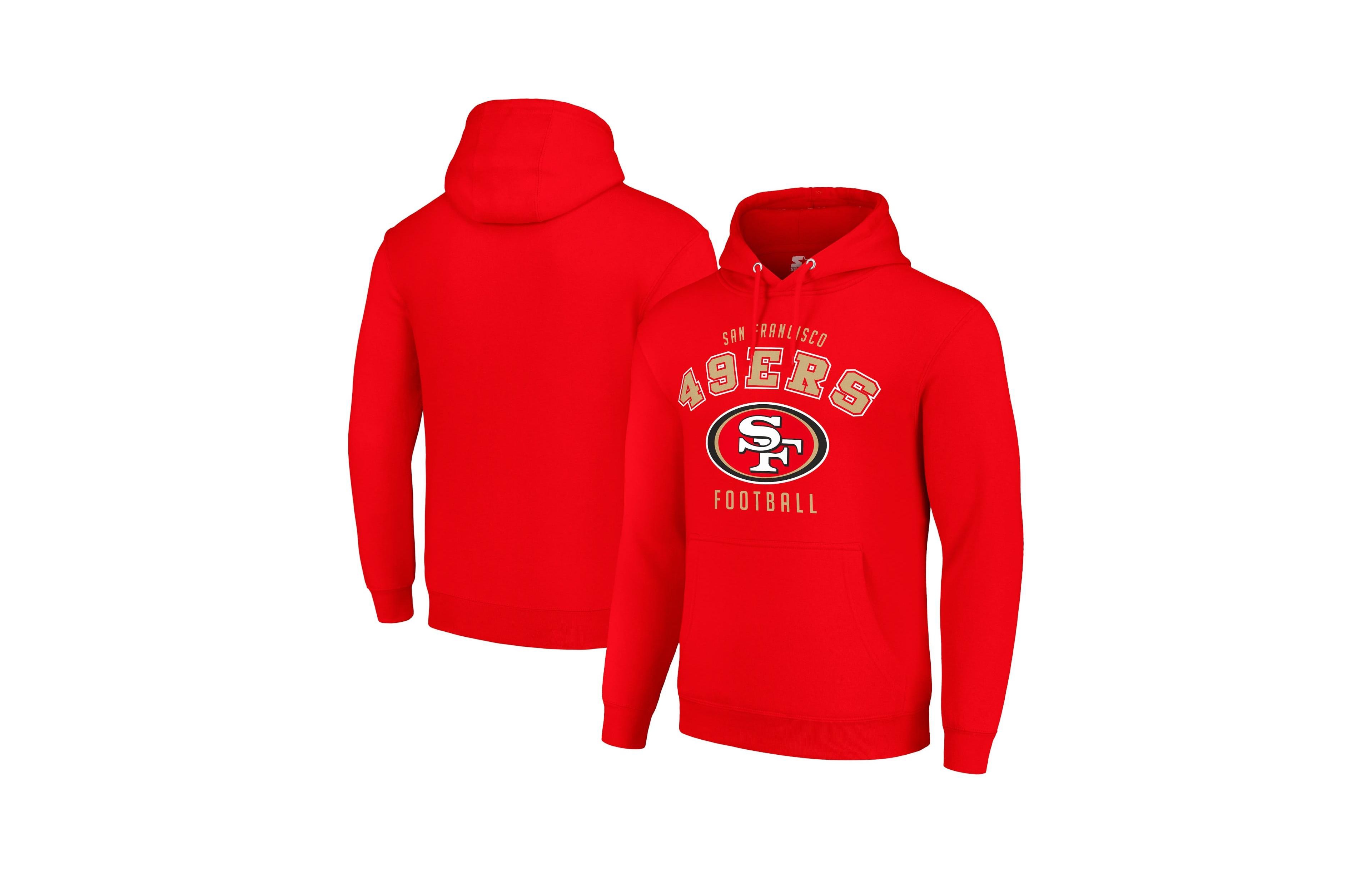 Starter Men's and Women's San Francisco 49ers Screen Print Pullover Hoodie