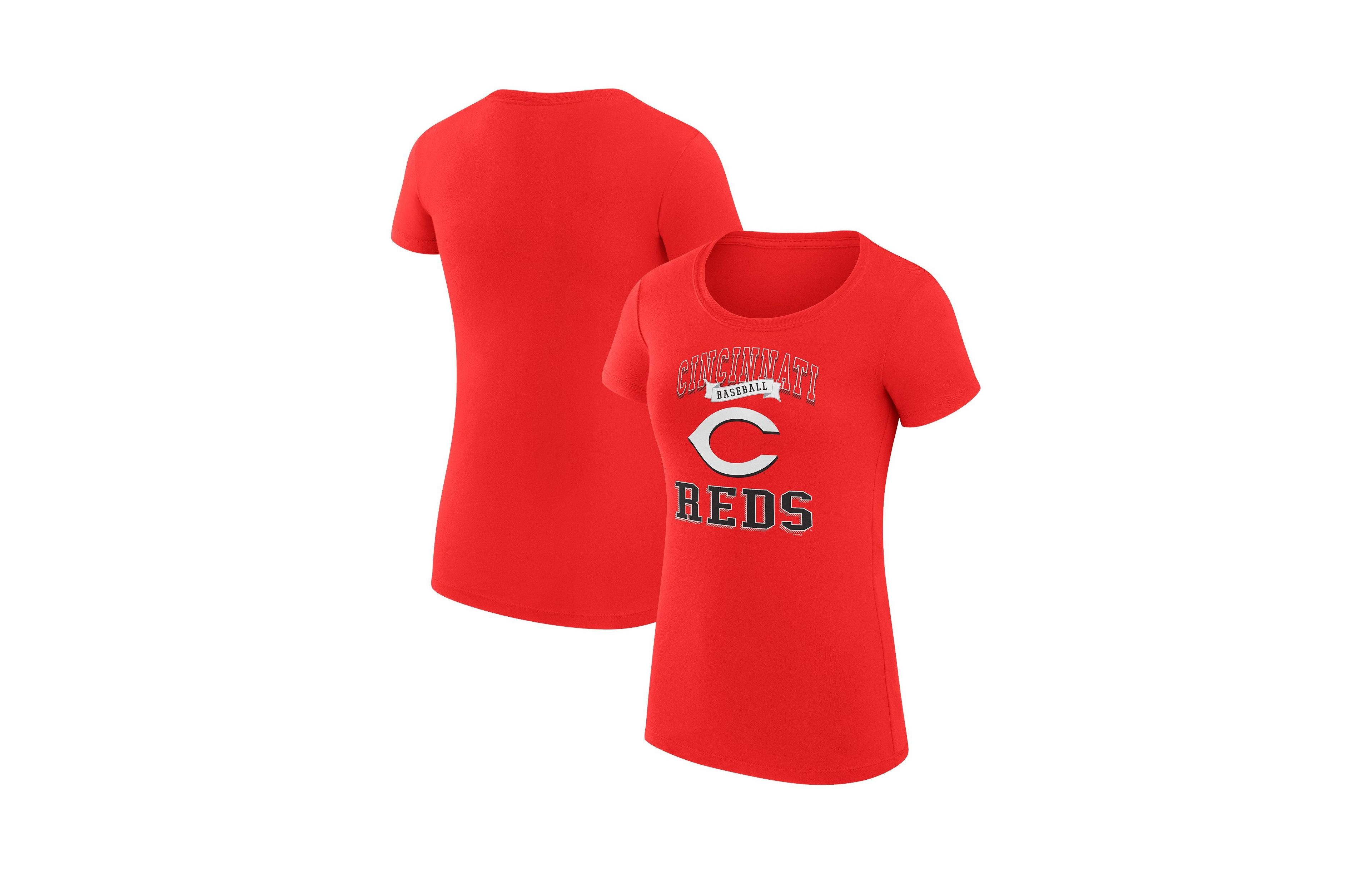 G-iii 4Her by Carl Banks Women's Cincinnati Reds Super-Slim Fit Graphic T-Shirt