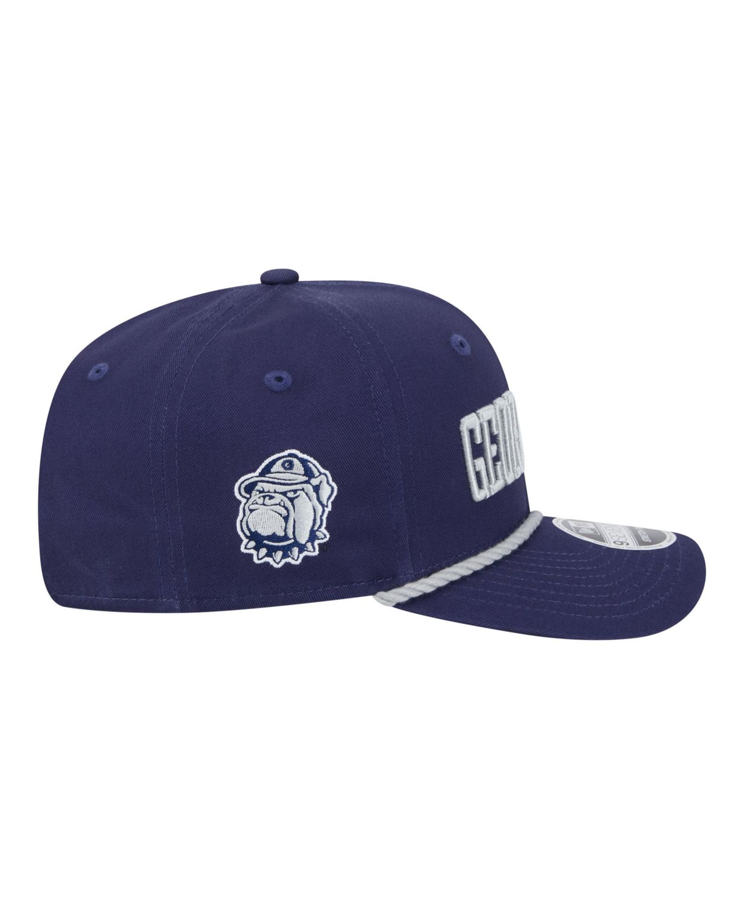 Men's Navy Georgetown Hoyas Wordmark Rope 9SEVENTY Stretch-Snap Hat
