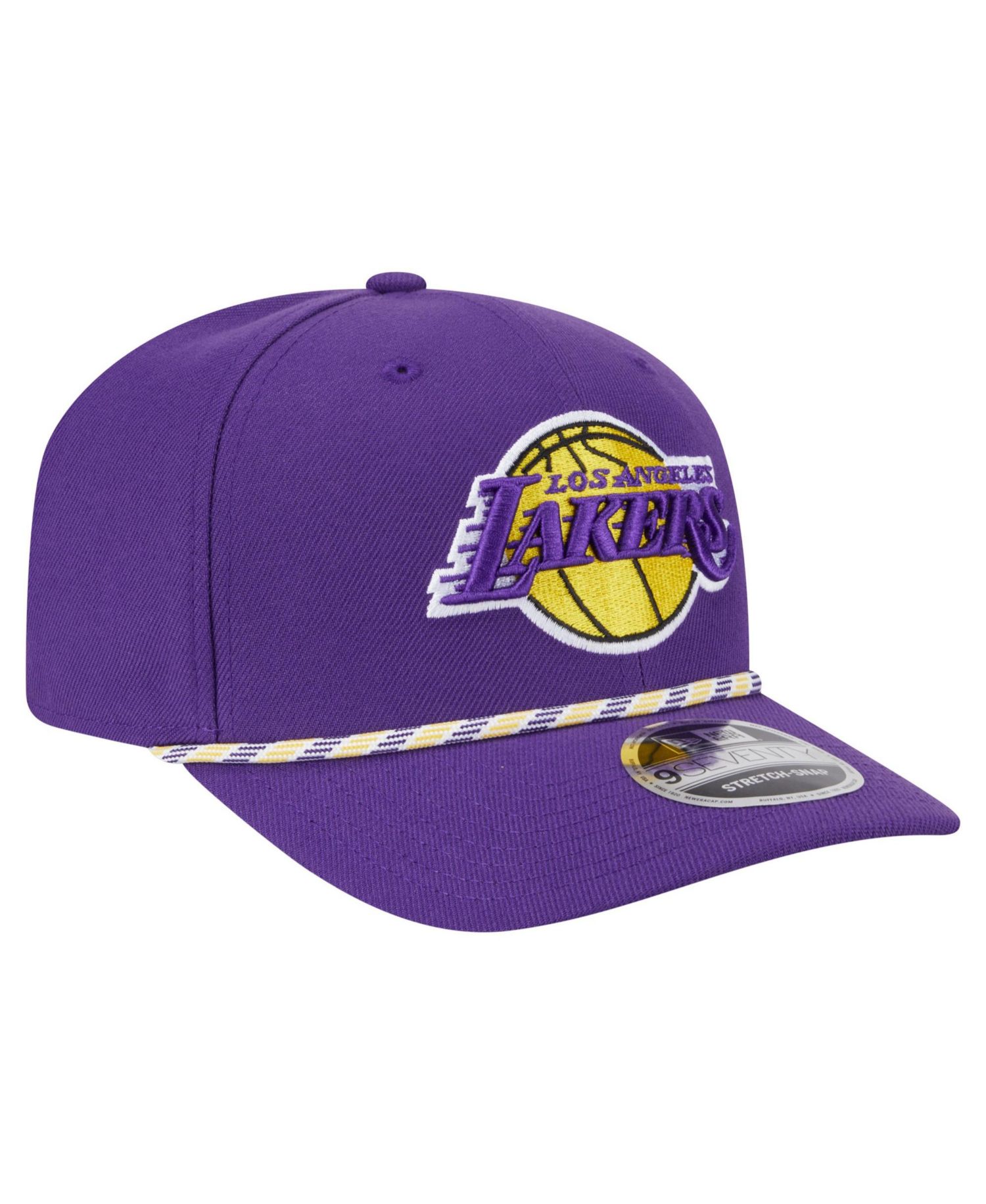 Men's Purple Los Angeles Lakers Rope 9SEVENTY Adjustable Hat