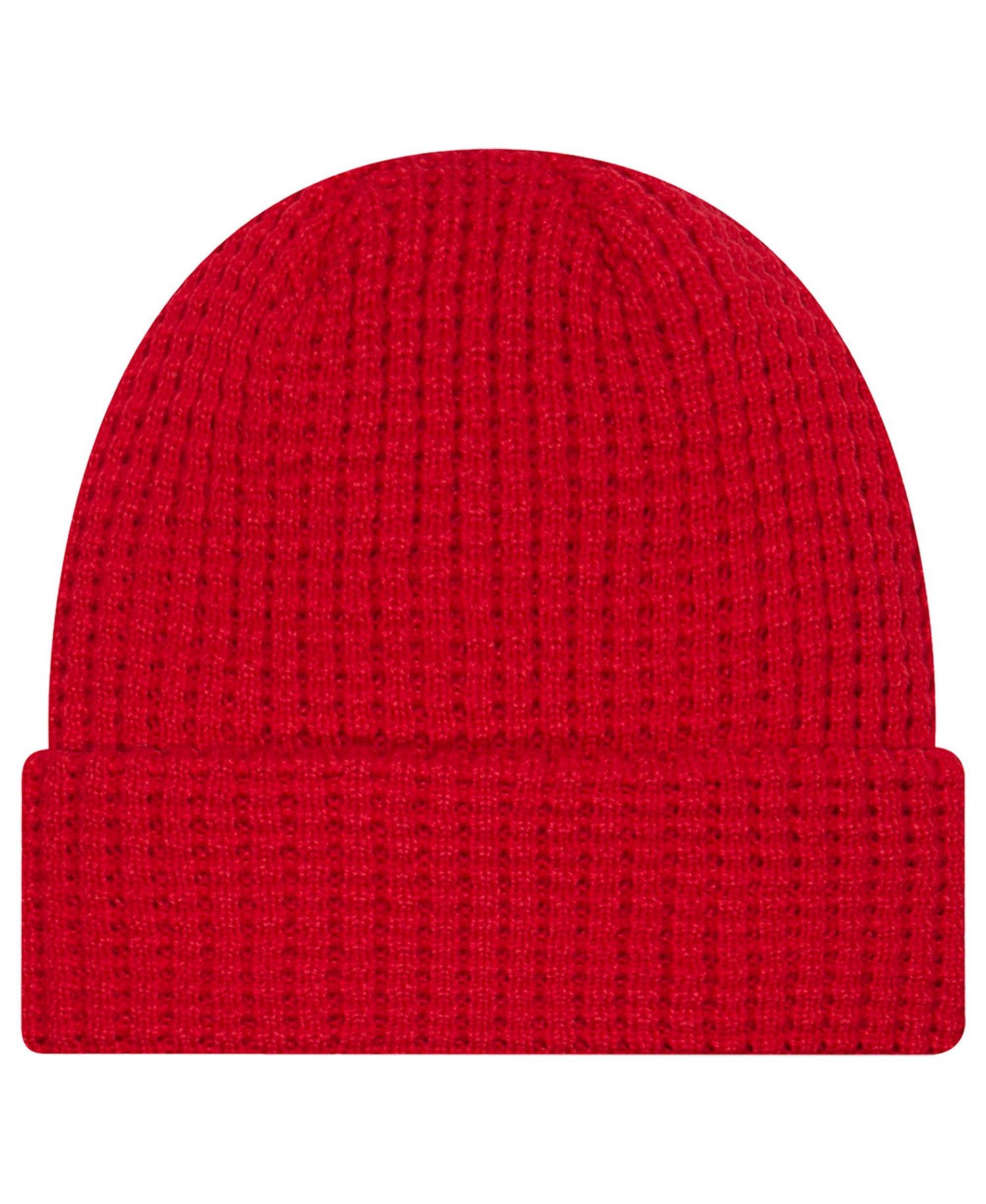Men's Red Carolina Hurricanes Waffle Cuffed Knit Hat
