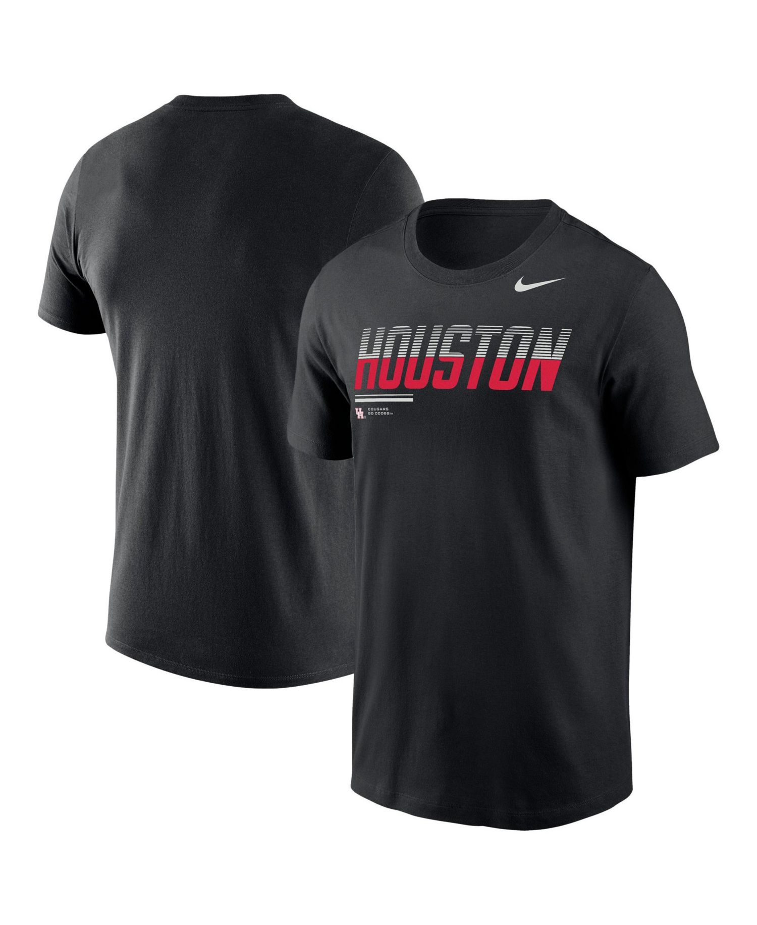 Men's Black Houston Cougars Wordmark Logo Legend T-Shirt