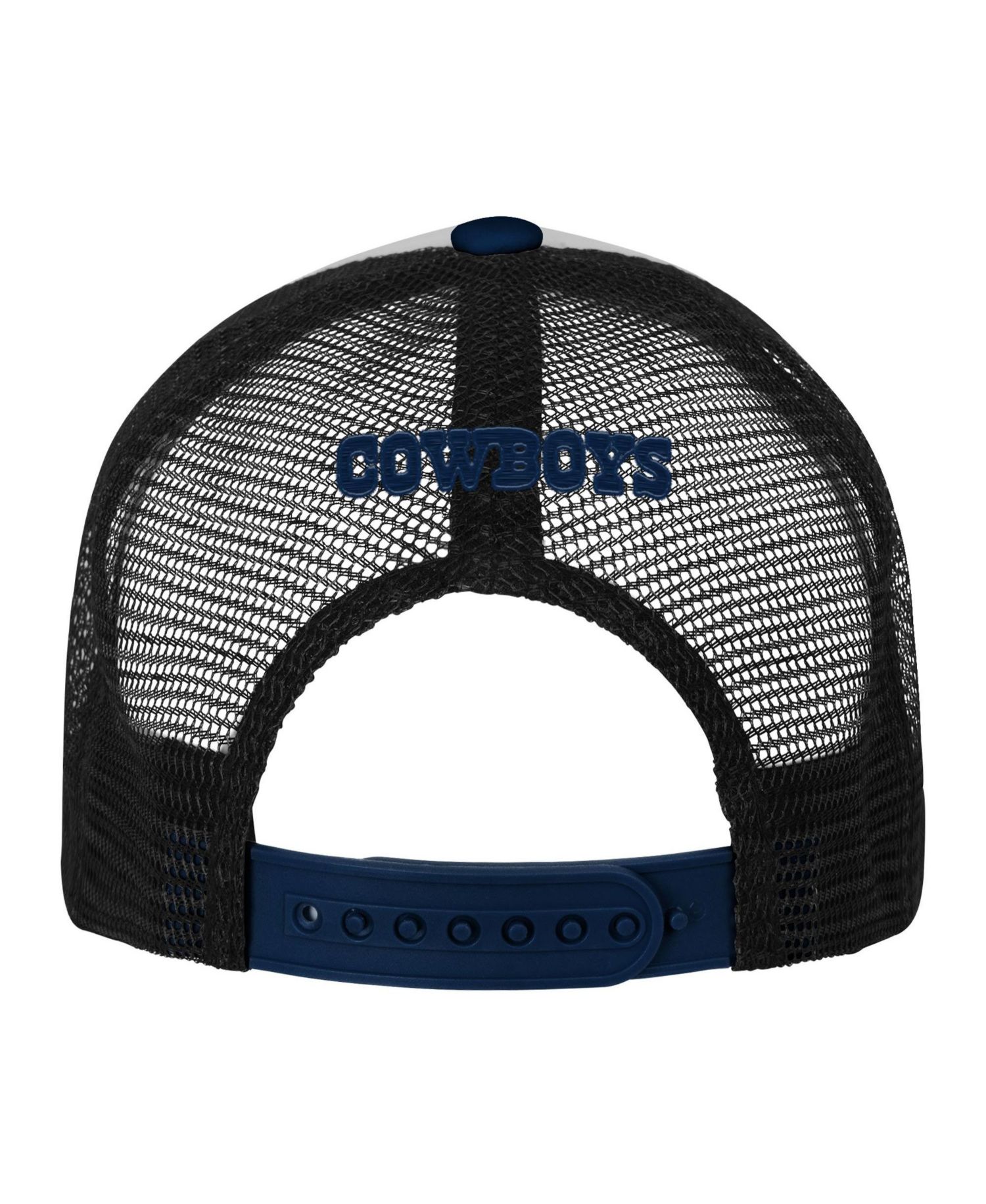 Big Boys and Girls White Dallas Cowboys Essentials Trucker Adjustable Hat