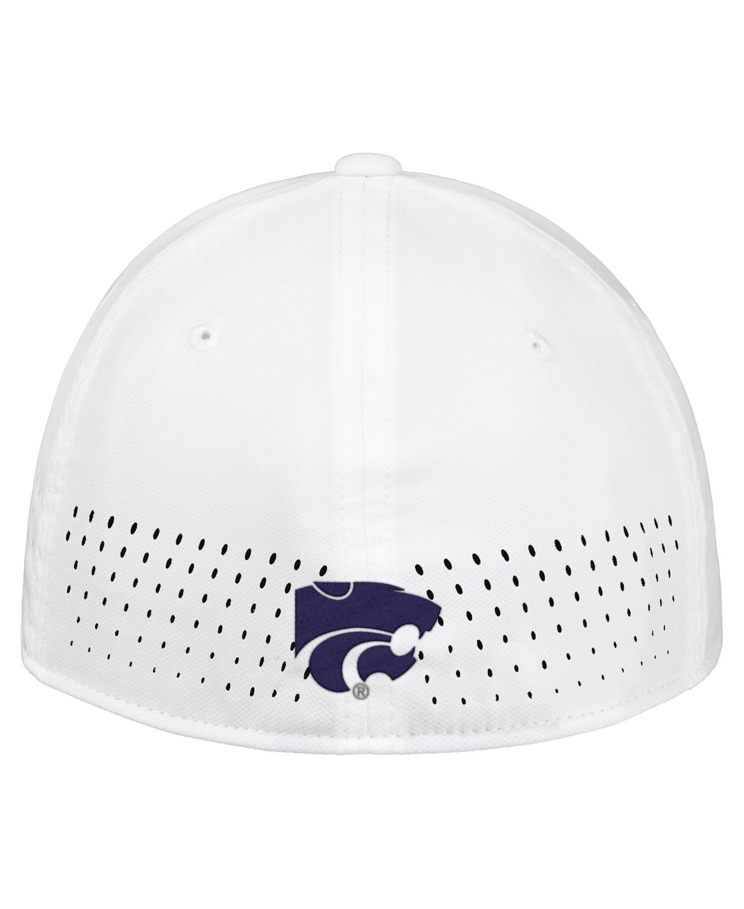 Men's White Kansas State Wildcats 2026 On-Field AeroBill SwooshFlex Dri-FIT Hat
