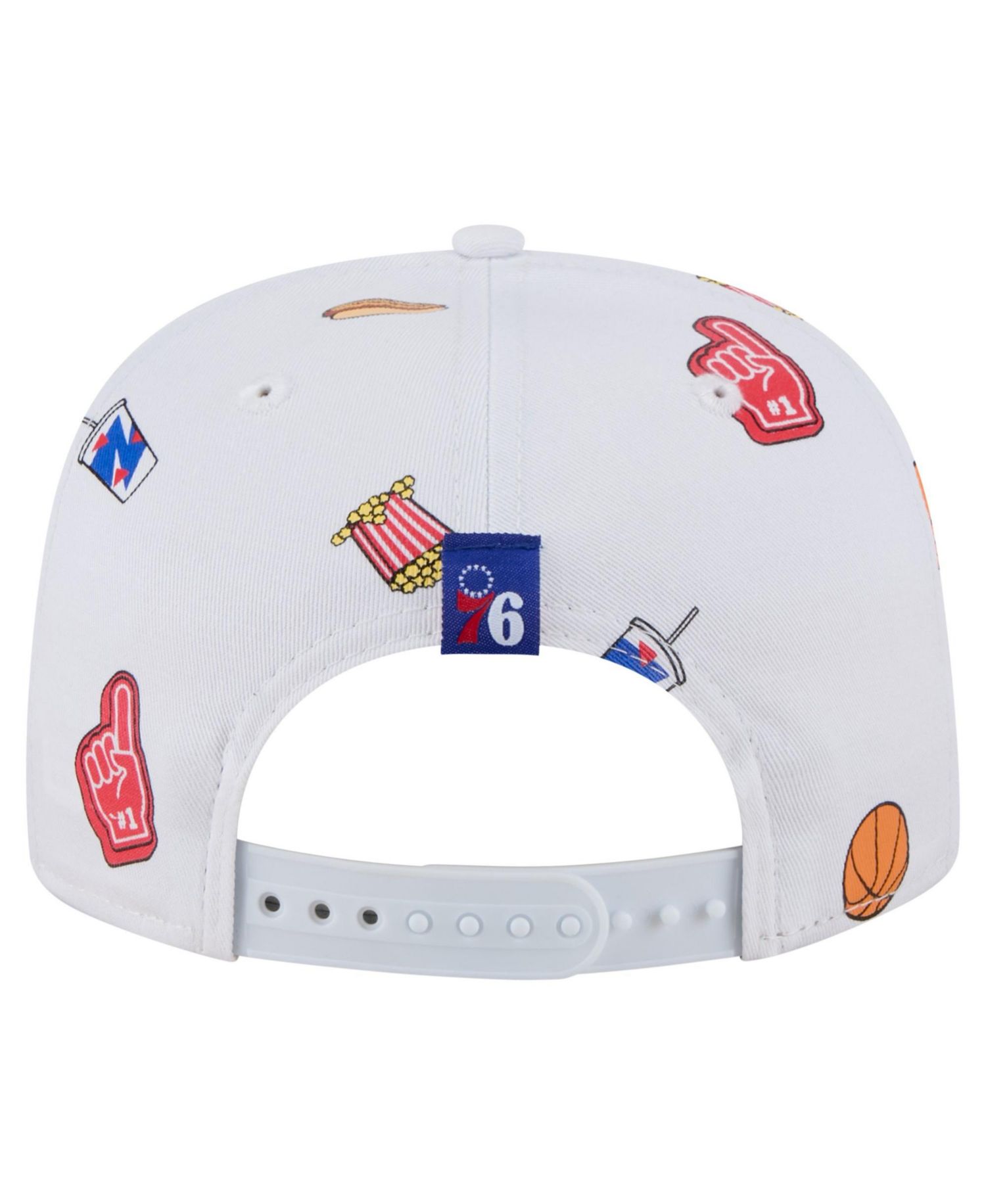 Men's White Philadelphia 76ers Team Cheer Rope 19TWENTY Adjustable Hat