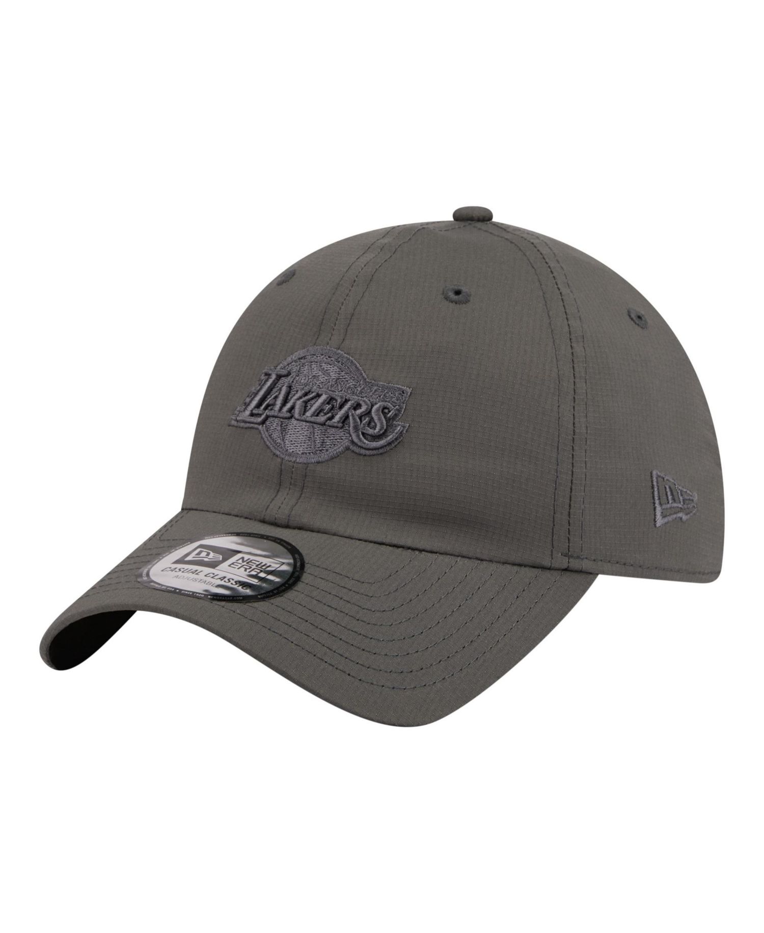 Men's and Women's Charcoal Los Angeles Lakers Ripstop Casual Classic Adjustable Hat