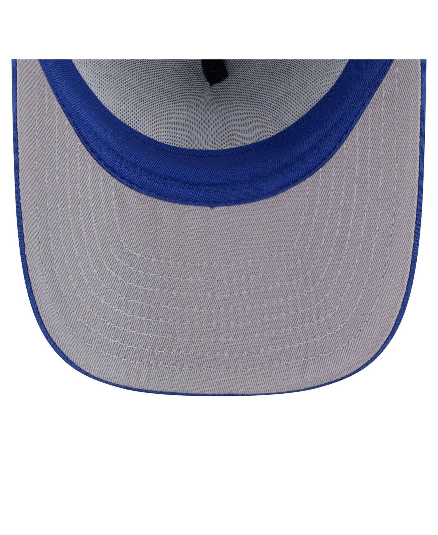 Men's Royal Golden State Warriors Faded Foam Front 9FIFTY A-Frame Adjustable Trucker Hat
