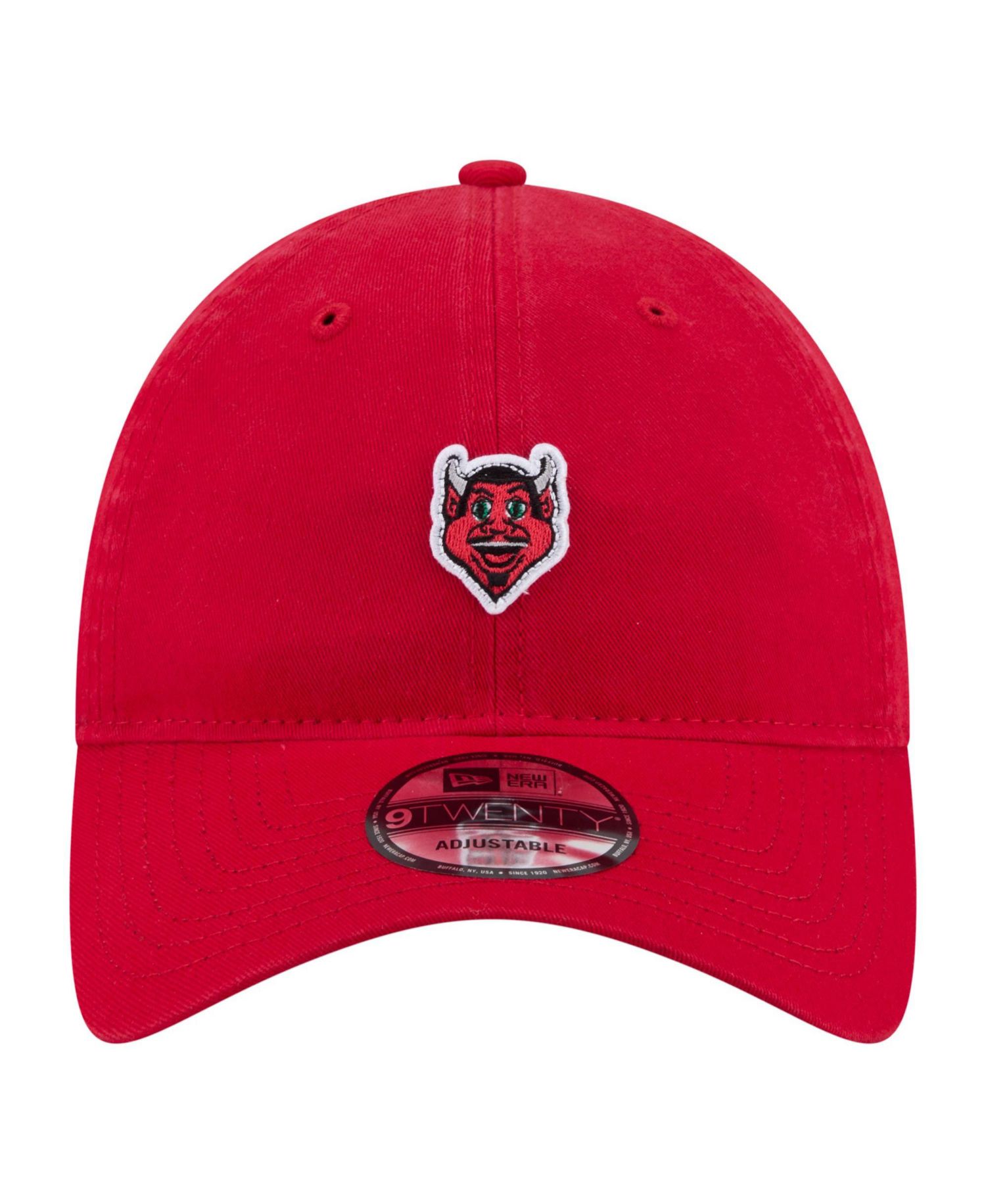 Men's and Women's Red New Jersey Devils Mascot Patch 9TWENTY Adjustable Hat