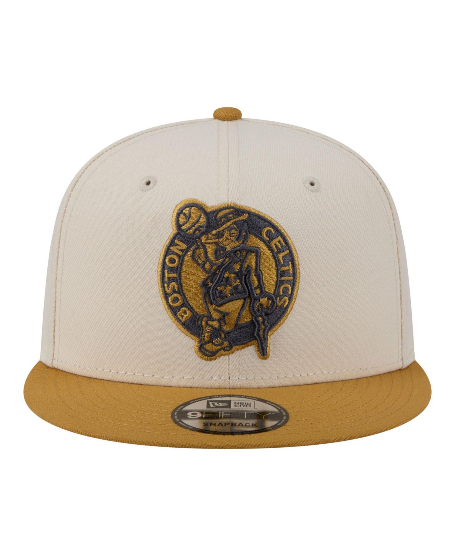 Men's Cream/Tan Boston Celtics Two-Tone Color Pack 9FIFTY Snapback Hat
