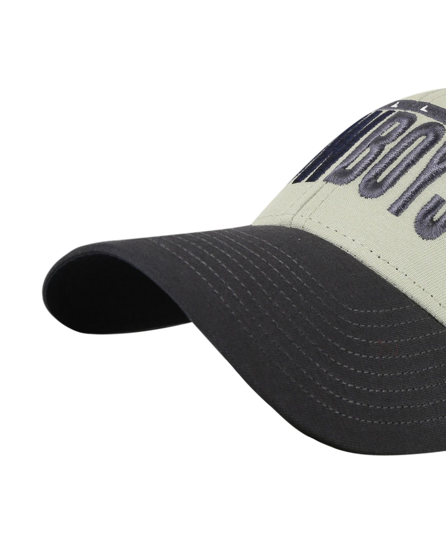 Men's '47 Gray/Black Dallas Cowboys Half Block Text MVP Adjustable Hat