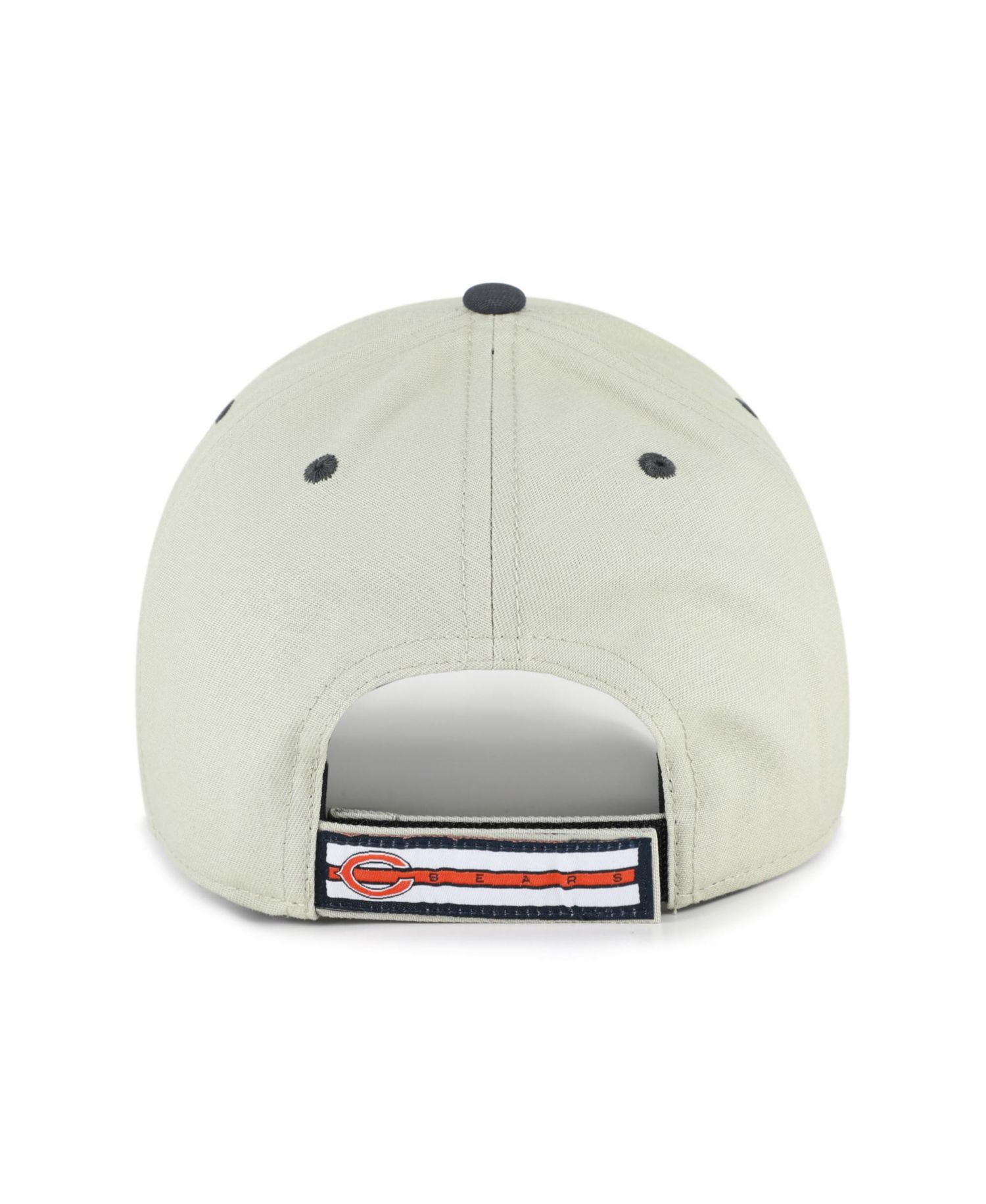 Men's '47 Gray/Black Chicago Bears Half Block Text MVP Adjustable Hat