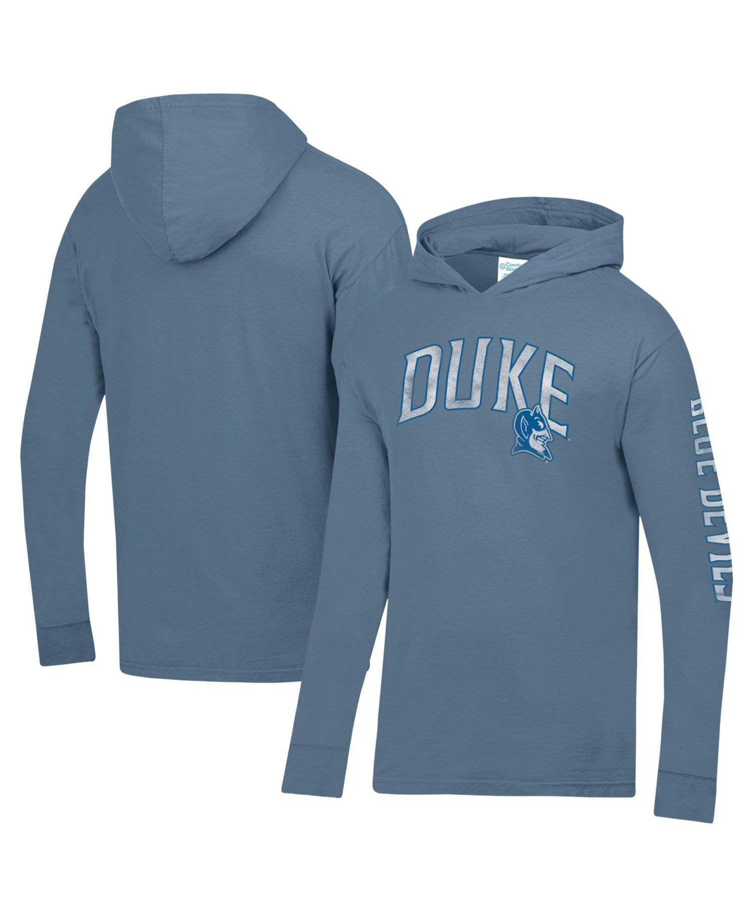 Men's Blue Duke Blue Devils Long Sleeve Hooded T-Shirt
