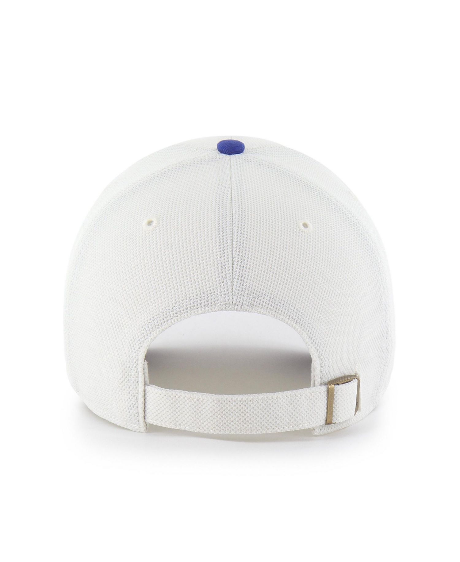 Men's '47 White/Royal Buffalo Bills Pique Patch Clean Up Adjustable Hat