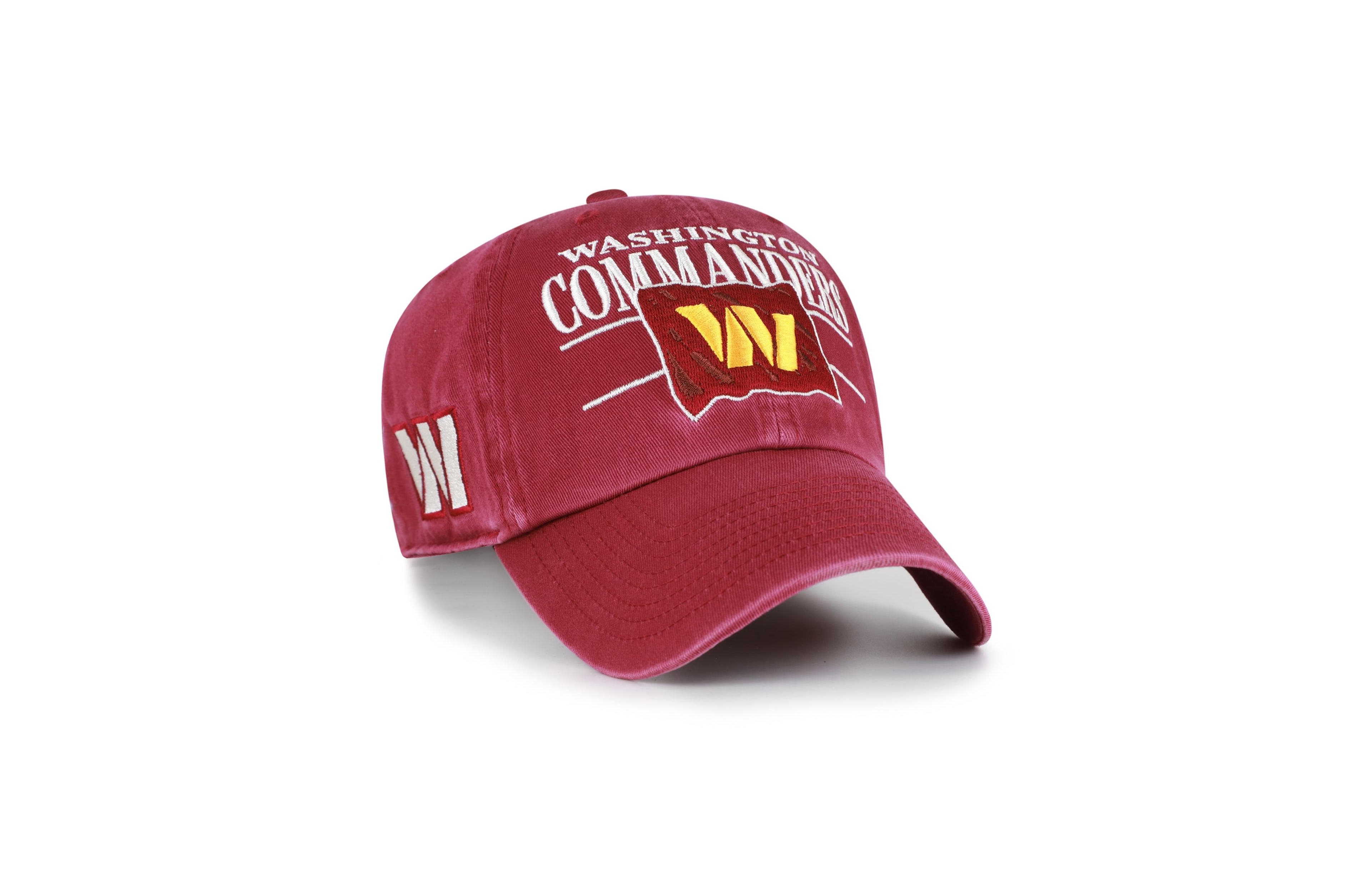 '47 Brand Men's Washington Commanders Throwback Graphic Adjustable Clean Up Baseball Cap