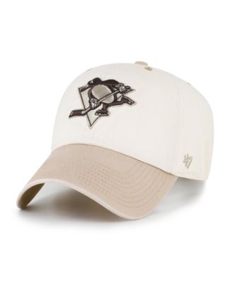 47 Brand Men's Natural/Tan Pittsburgh Penguins Neutral Terrain Clean Up Adjustable Hat