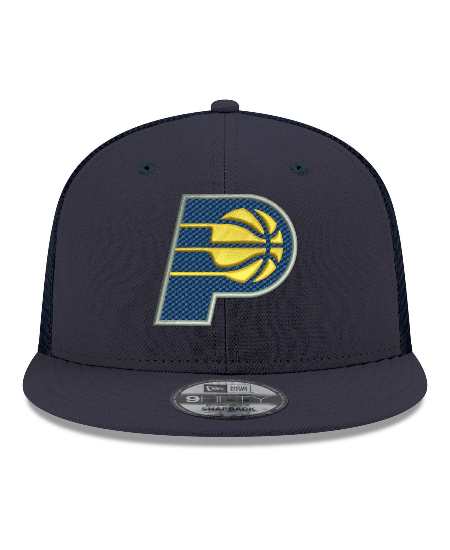 Men's Navy Indiana Pacers Core Logo Meshback 9FIFTY Snapback Hat