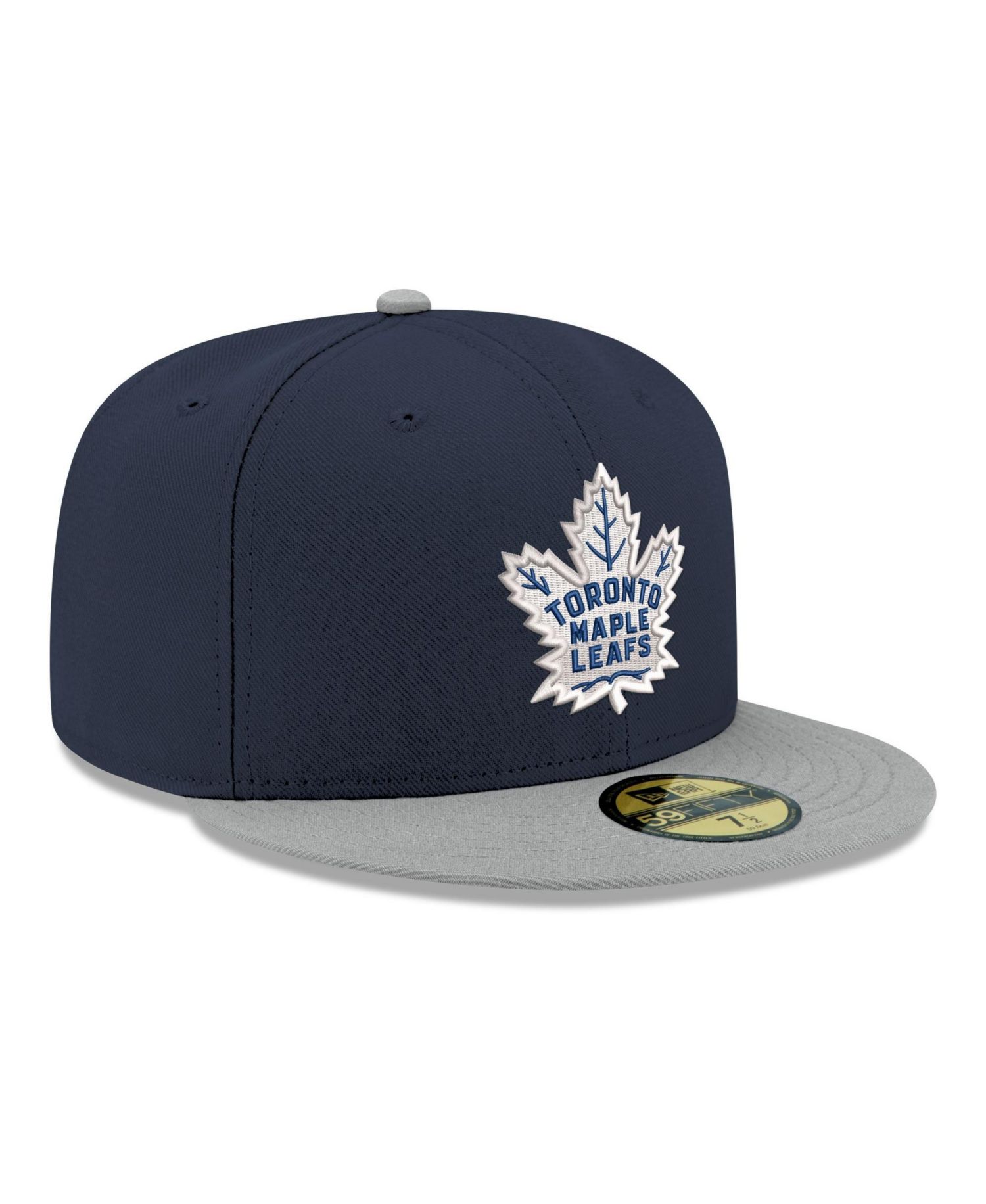 Men's Navy Toronto Maple Leafs Core Logo Two-Tone 59FIFTY Fitted Hat