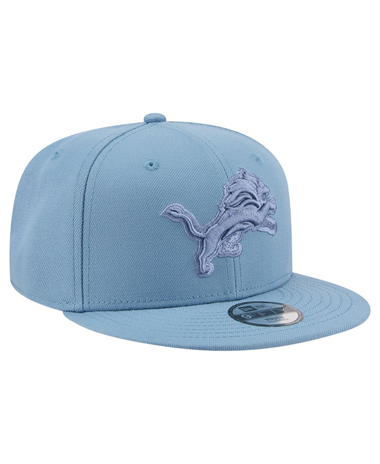 Big Boys and Girls Blue Detroit Lions Color Pack A-Frame 9FIFTY Snapback Hat